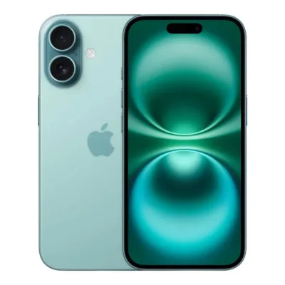 Apple iPhone 16 in blaugrün