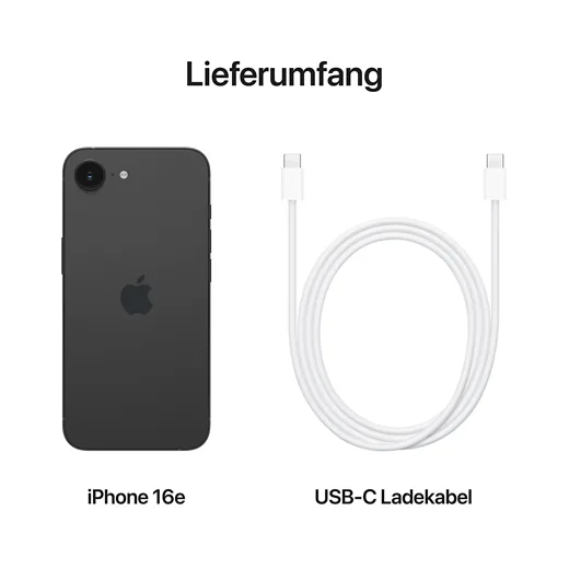 Apple iPhone 16e in schwarz – Bild 2