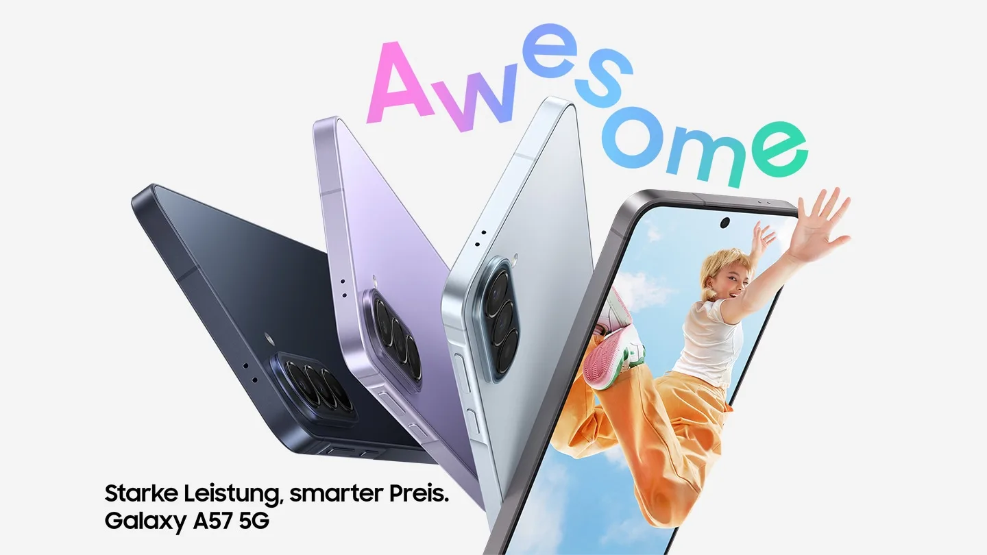 Samsung Galaxy A57 5G Awesome Navy – Design-Ansicht