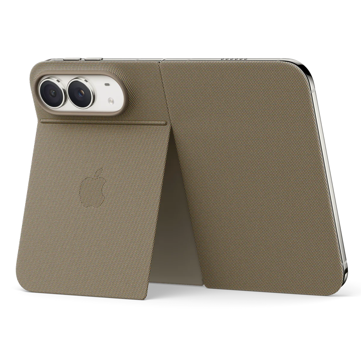 Apple Folio iPhone 18 Duo mit Standfuß – Taupe