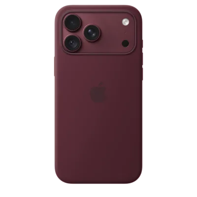 Apple Silikon Case iPhone 18 Pro Max mit MagSafe – Burgunder