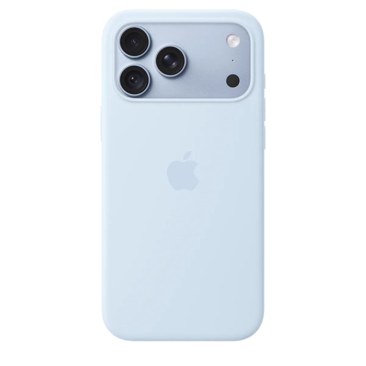 Apple Silikon Case iPhone 18 Pro Max mit MagSafe – Klarblau