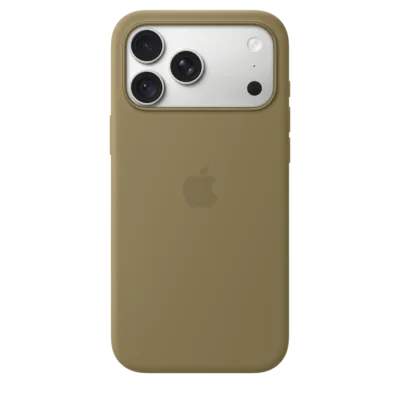 Apple Silikon Case iPhone 18 Pro Max mit MagSafe – Oliv