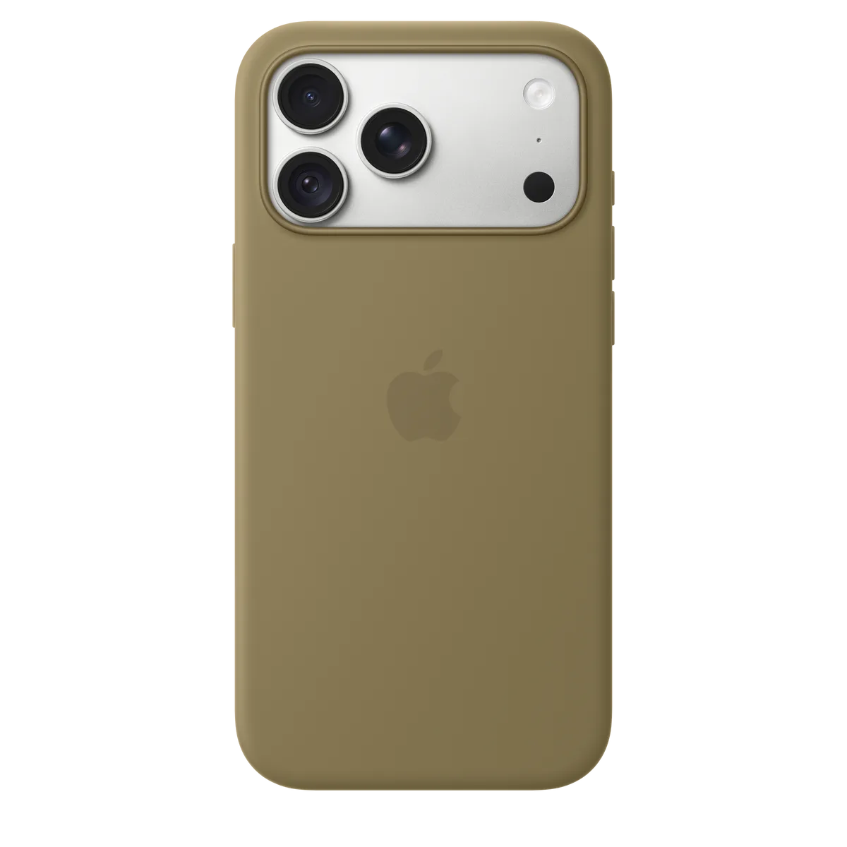 Apple Silikon Case iPhone 18 Pro Max mit MagSafe – Oliv