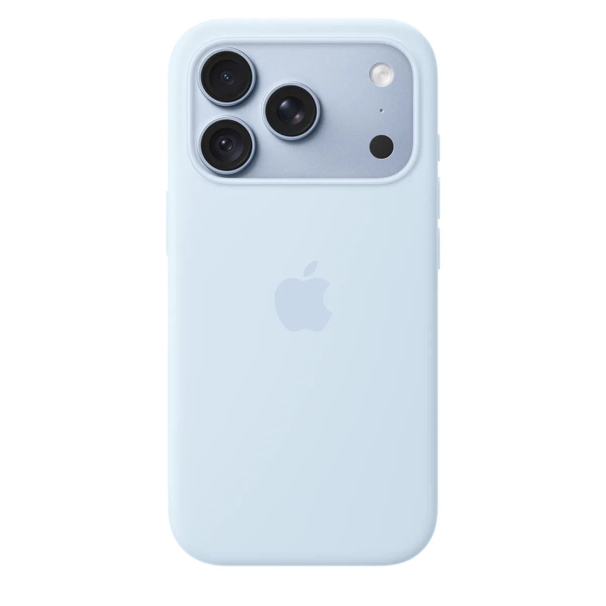 Apple Silikon Case iPhone 18 Pro mit MagSafe – Klarblau