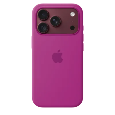 Apple Silikon Case iPhone 18 Pro mit MagSafe – Magenta