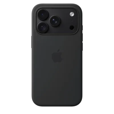 Apple Silikon Case iPhone 18 Pro mit MagSafe – Schwarz
