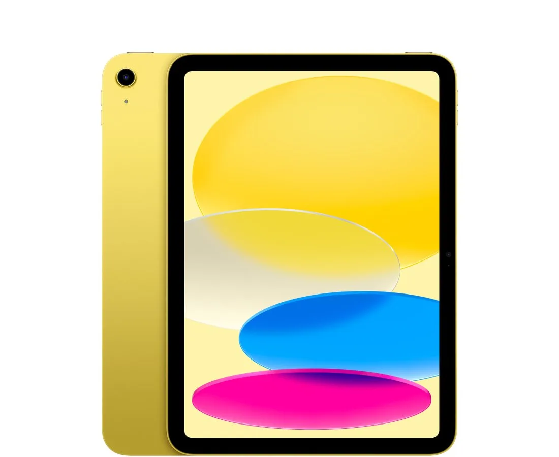 Apple iPad 11 Gelb vorne und hinten