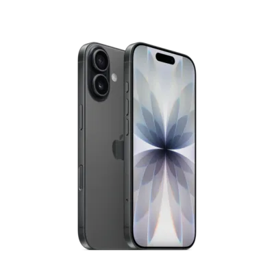 Apple iPhone 17 Schwarz - Vorder- und Rueckseite