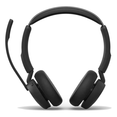 Jabra Evolve3 45 UC Stereo – kabelloses Bluetooth-Headset (On-Ear mit Mikrofonarm) für Microsoft Teams und UC-Plattformen
