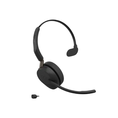 Jabra Evolve3 65 Mono – kabelloses Bluetooth-Headset mit adaptivem ANC