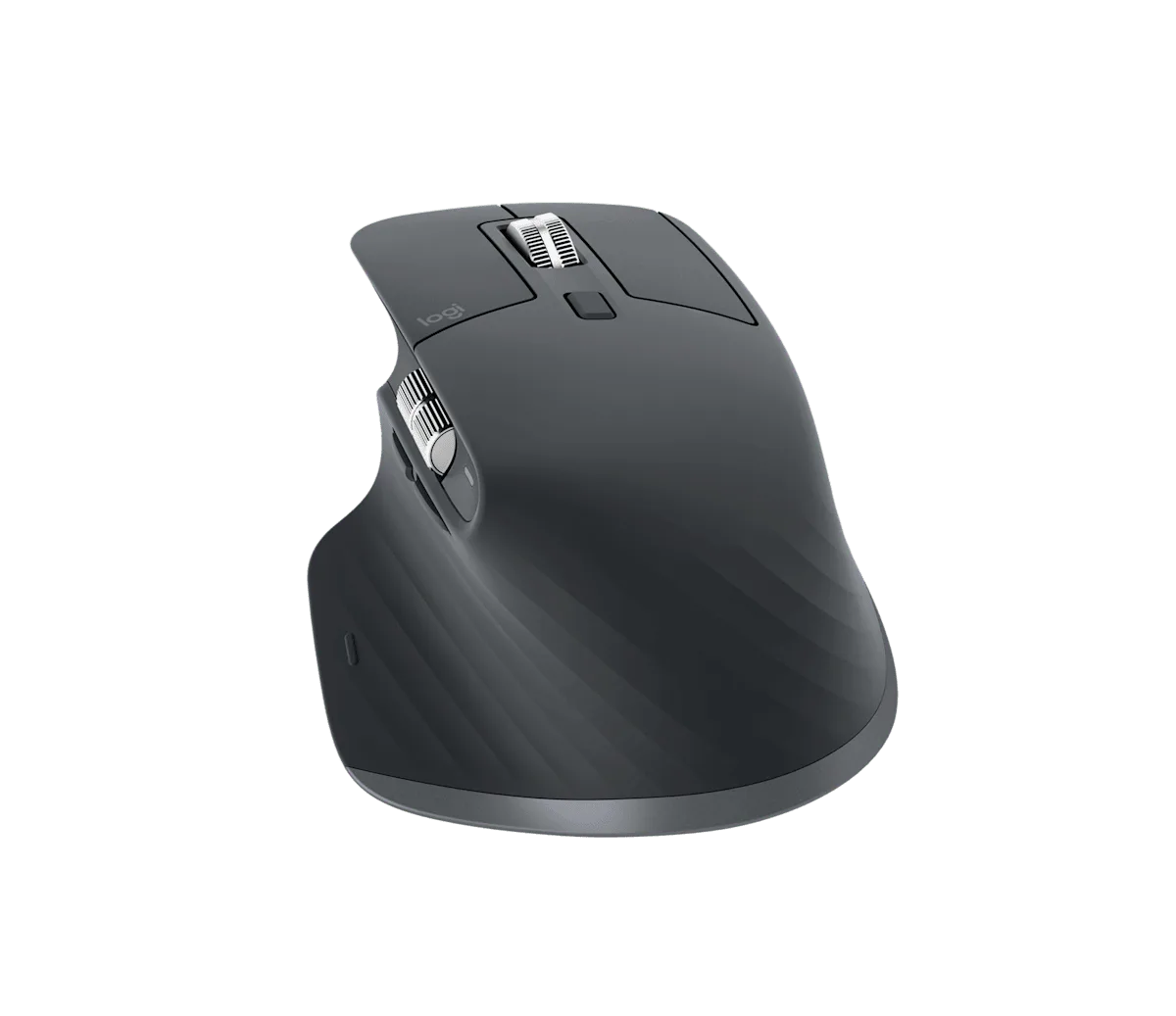 Logitech MX Master 3S Bluetooth Edition, Ruckansicht mit Daumenrad, Graphit