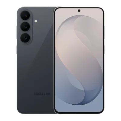 Samsung Galaxy S26 FE Graphite – Vorder- und Rückseite