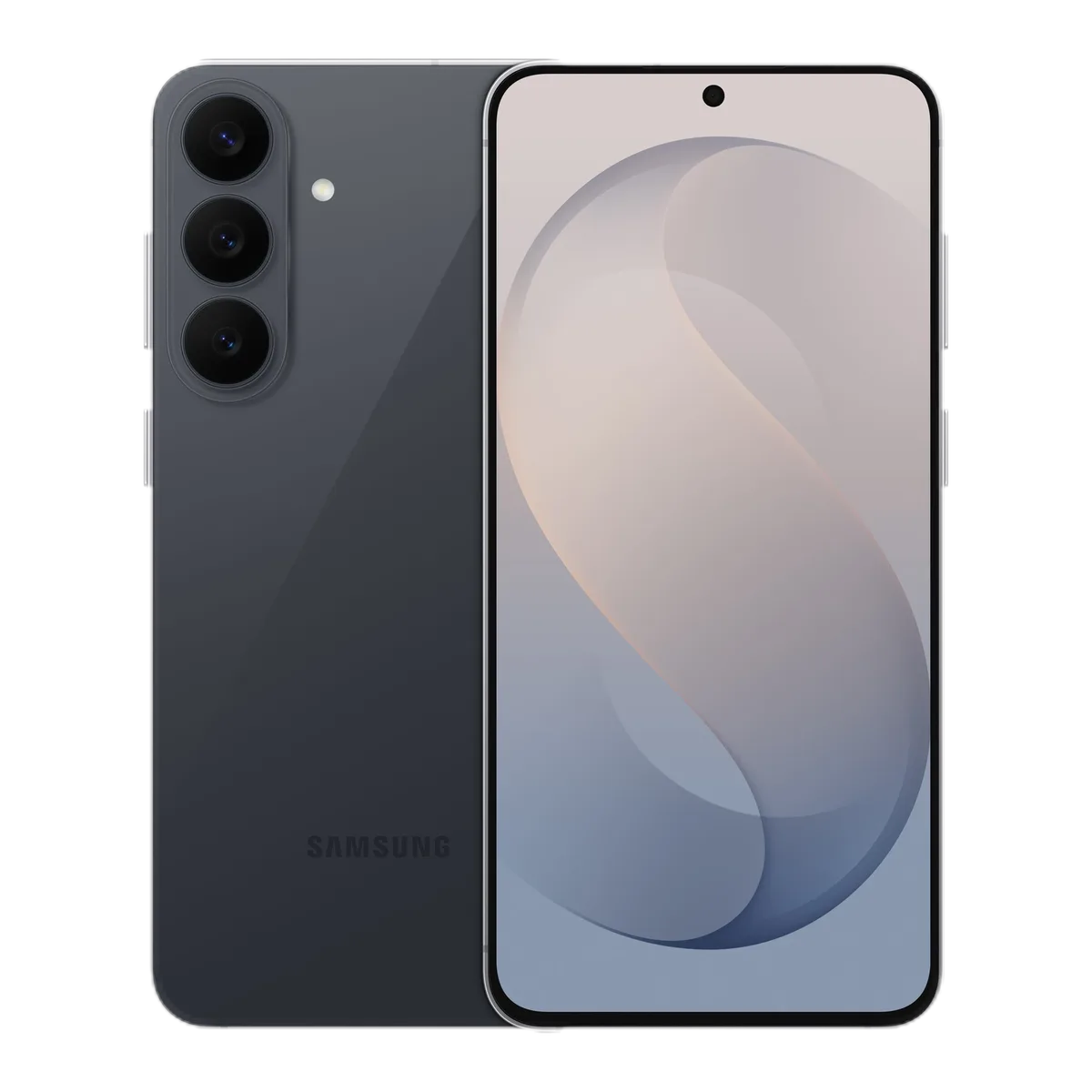 Samsung Galaxy S26 FE Graphite – Vorder- und Rückseite